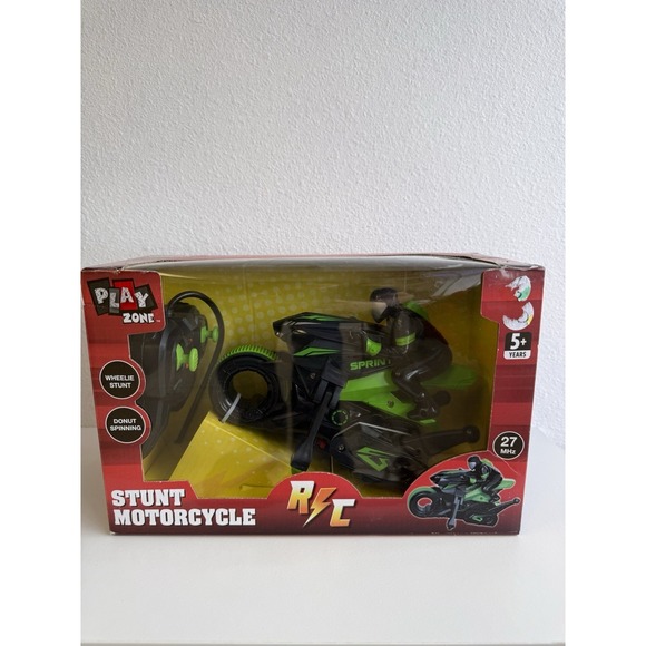 play zone Other - RC Play Zone Stunt Motorcycle Remote Control  New Never Used